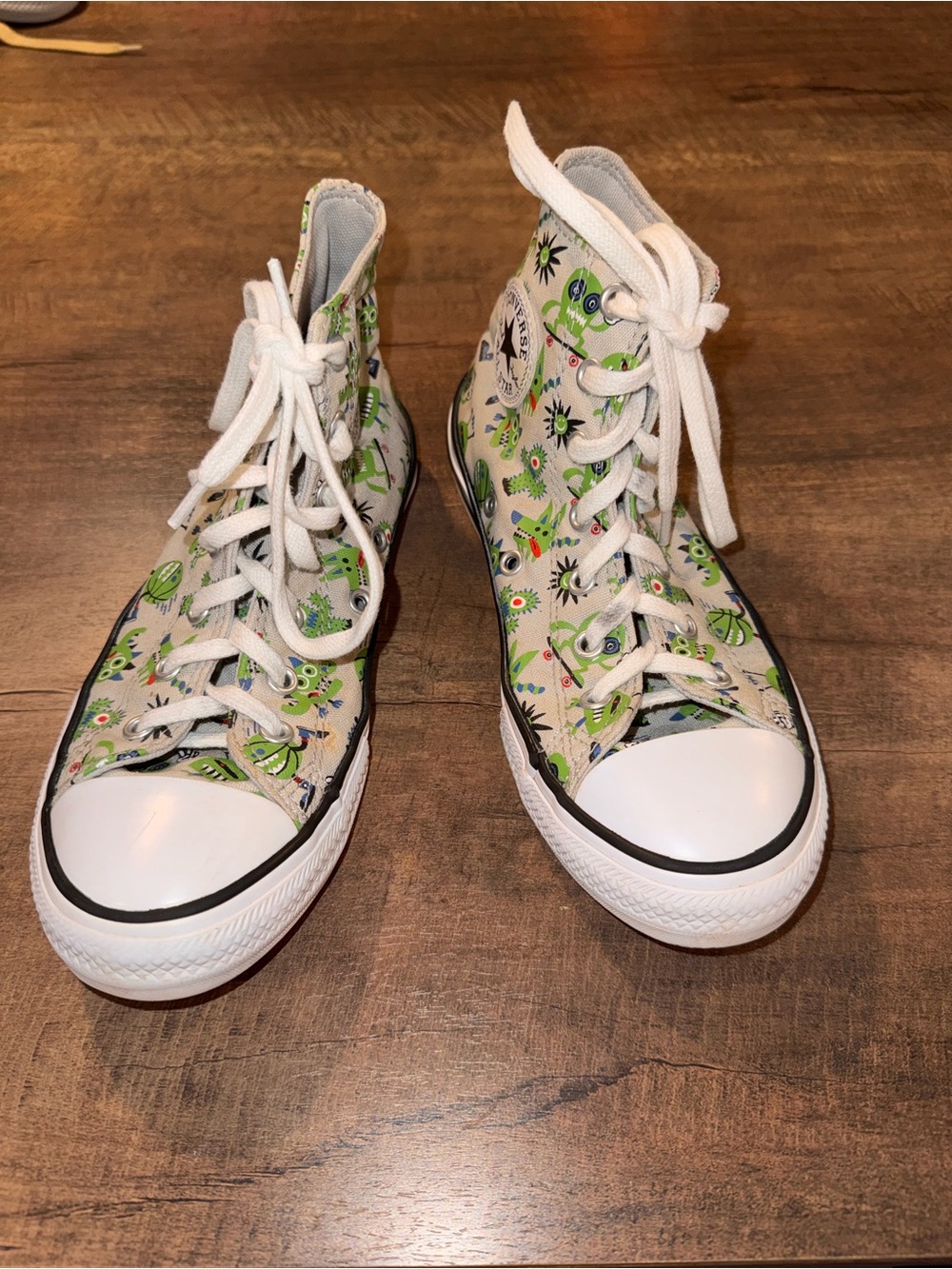 Converse Chuck Taylor All Star Green Monster High Tops Youth Size 2.5
